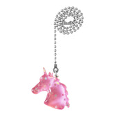 Mossy Cabin pink unicorn pull with 12 inch chain