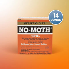 Two moth cakes per pack six-pack set label