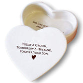 Exterior inscription on the keepsake box