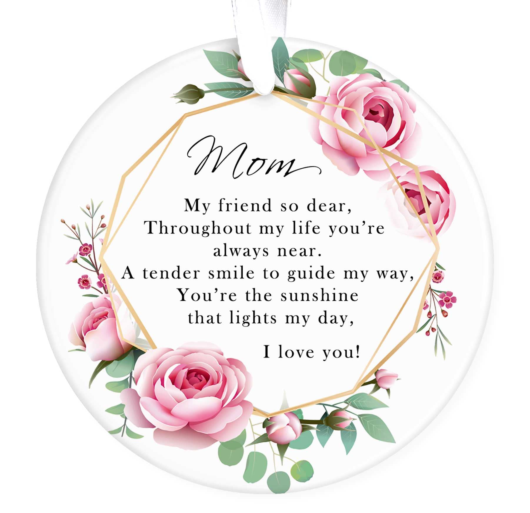 Mothers Day Gifts From Daughter Son Mom keepsake ornament