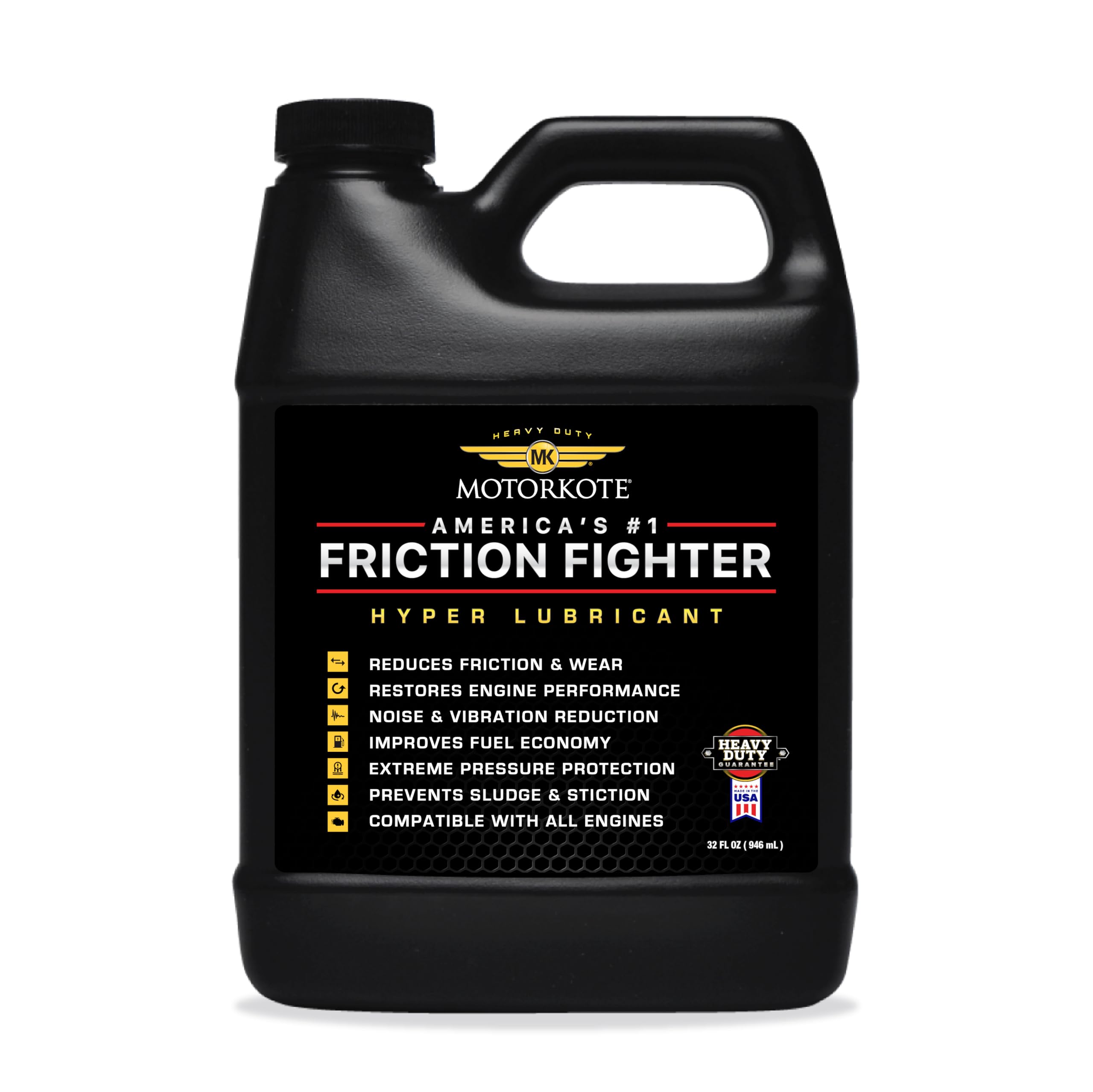 Motorkote MK-HL32-06 heavy duty hyper lubricant engine treatment 32-ounce bottle