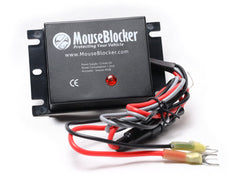 MouseBlocker 12V ultrasonic under hood deterrent installed in vehicle engine bay