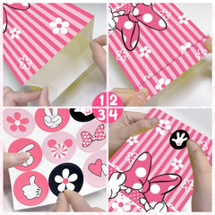 Craft paper treat bags with high tech digital print