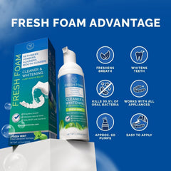 Mint flavored cleaner for dentures and retainers