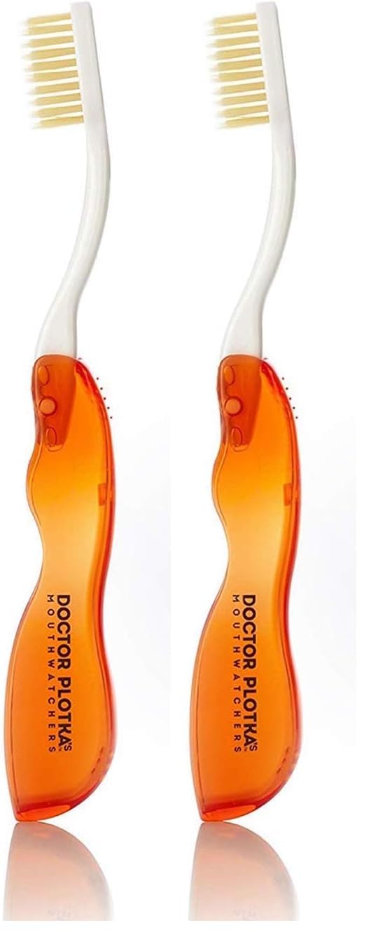MOUTHWATCHERS Dr Plotkas Extra Soft Flossing Toothbrush two-pack