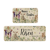 Moutina Happy Easter Kitchen Rugs Set of 2 17x29 inch