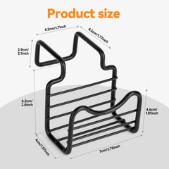 movable hanging sponge caddy organizer over double sink