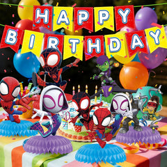 Movie Theme Birthday Decorations set of 9 honeycomb pieces