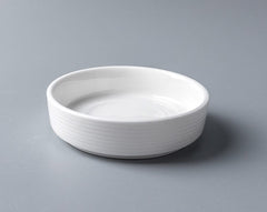 Mozacona 4pcs white ceramic appetizer plates batch
