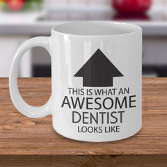 Gift ready dentist mug for coworker or friend packaging and care