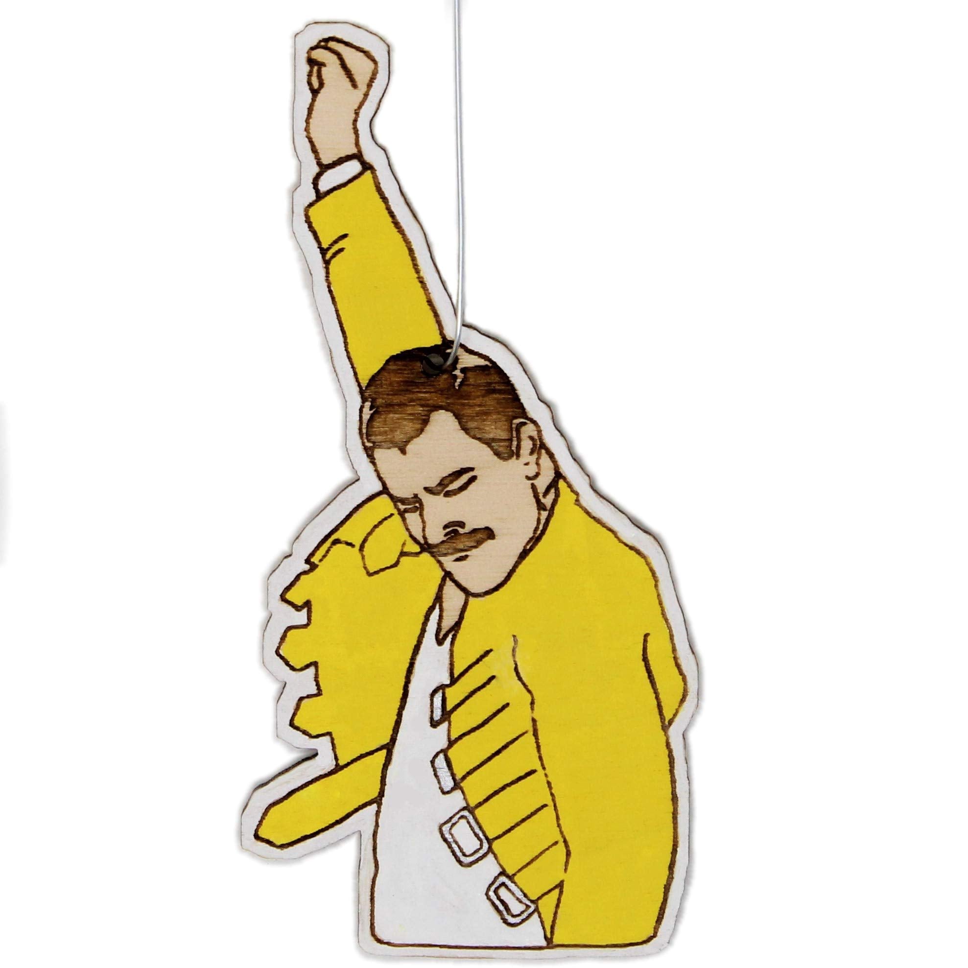 Mr. Fahrenheit Christmas Ornament birch wood 3x2 inch hand-painted