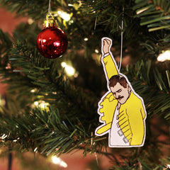 Birch wood ornament hand-painted Mr Fahrenheit Christmas Ornament