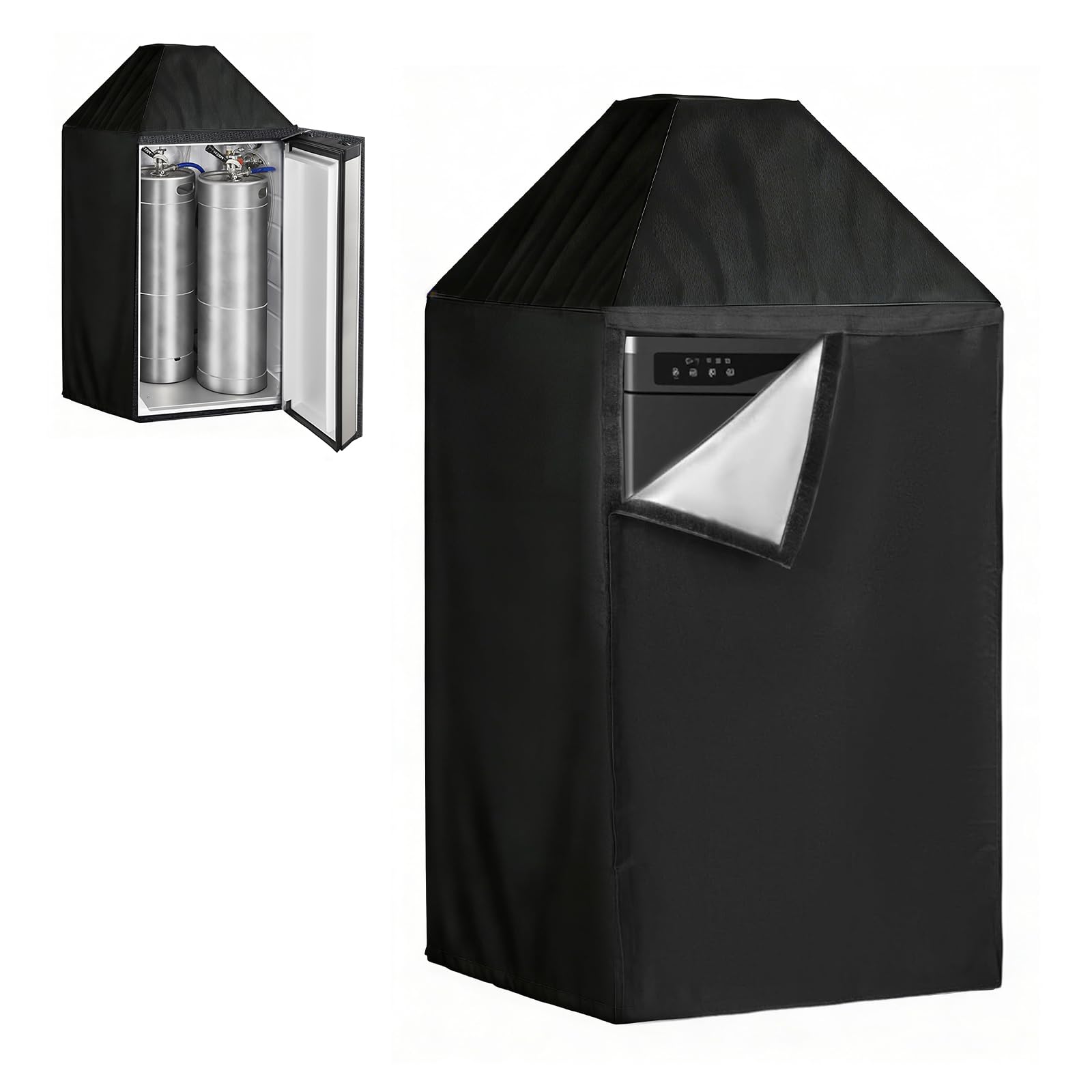 MRbrew Kegerator Cover with 420D silver-coated Oxford fabric