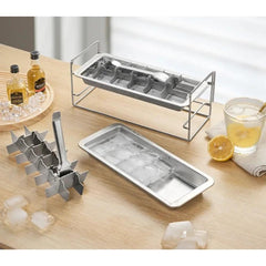 304 stainless steel ice tray with 18 molds and dividers