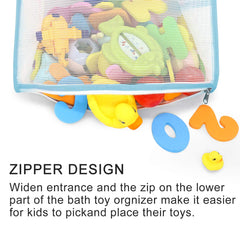 Main pocket and side pockets on Muchfun bath organizer