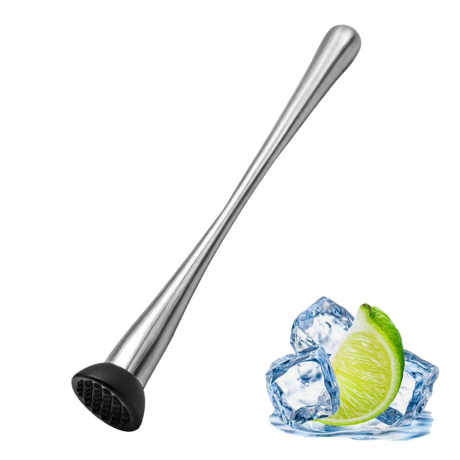 Muddler for Cocktails with stainless steel body
