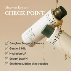 Lightweight hydrating Mugwort essence with quick absorption