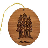 Muir Woods Ornament handmade wooden ornament