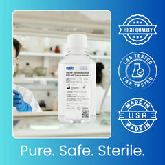 ready-to-use saline solution made in USA image