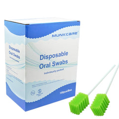 MUNKCARE dental swabs unflavored for oral cavity cleaning