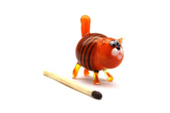 Murano art gifts glass cat figurine for collectors