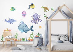 Seaweed cutouts for Murwall undersea wall decals