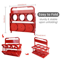 foldable drinks caddy extended size 12.6" x 8.66" x 13 inches