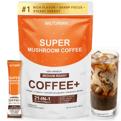 Mushroom Coffee 9 Adaptogenic Mushrooms sachet packaging