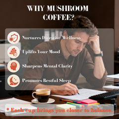 Mushroom Coffee King Trumpet Arabica beans