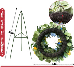 Two butterfly decorations on cemetery wreath