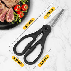 Muzziz Kitchen Scissors All Purpose 8.7 inch blade length 3.0 inch blade