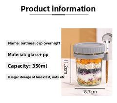 Portable breakfast containers 11.2 cm tall in kitchen