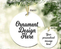 My 2nd Christmas Blue Snowman Ornament gift-ready