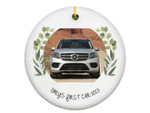 My First Car Ornament ceramic single sided glossy keepsake