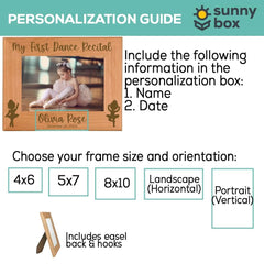 Dance recital frame gift for ballet enthusiasts