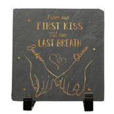 My Heart Is Perfect Because You Are Inside couple personalized square stone