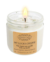 My Lucky Charm Palo Santo Rue Candle 12 oz soy in kraft box