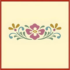 10 mil Mylar Rosemaling stencil set for crafts