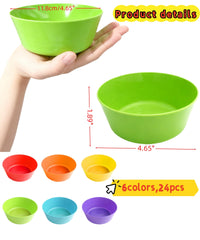 24 pack BPA-free bowls for kids