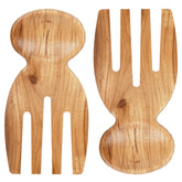 MYRAINBOW salad tongs 2pcs acacia wood