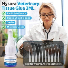 Surgical skin glue for pets 3ml two-pack set