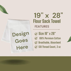 MYSTIC EVOLUTION flour sack towel 19x28 inches 100% cotton In This Kitchen We Dance