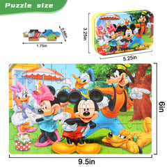 60 piece puzzle for kids ages 4-8 metal box