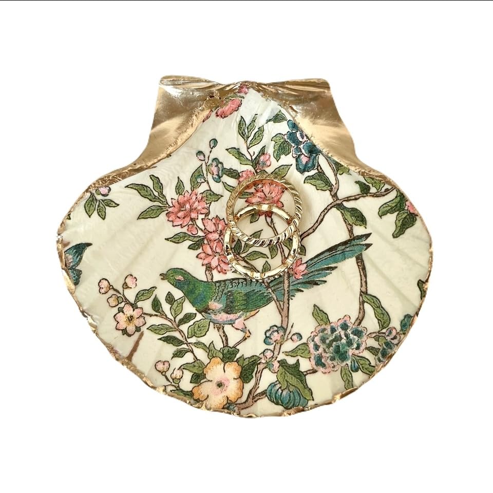 nafiart studio handcrafted seashell jewelry tray