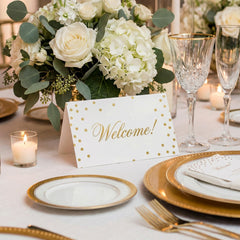 60 folded name cards for table seating