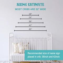 Name wall decor appropriate for both boys and girls rooms