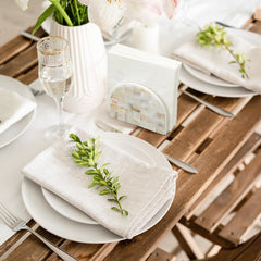 Table decor napkin holder for dining kitchen bathroom