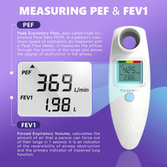 Nascool Peak Flow Meter suitable for adults and kids