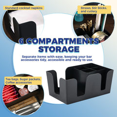 Bar accessories organiser for home bar and cafe setups