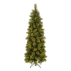 National Tree Company 6.5 ft Pre-Lit Tree with Carolina Pine Slim